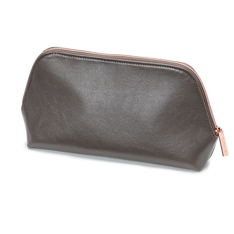 ORLY Grey Bag With Rose Gold Zip